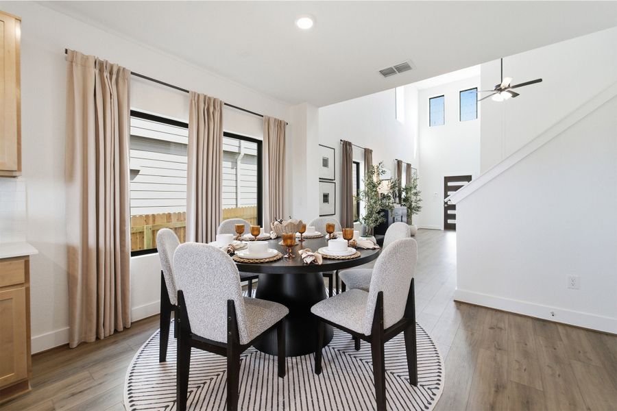Furnished interior in a model home at Lone Oak in San Antonio (Image 15).