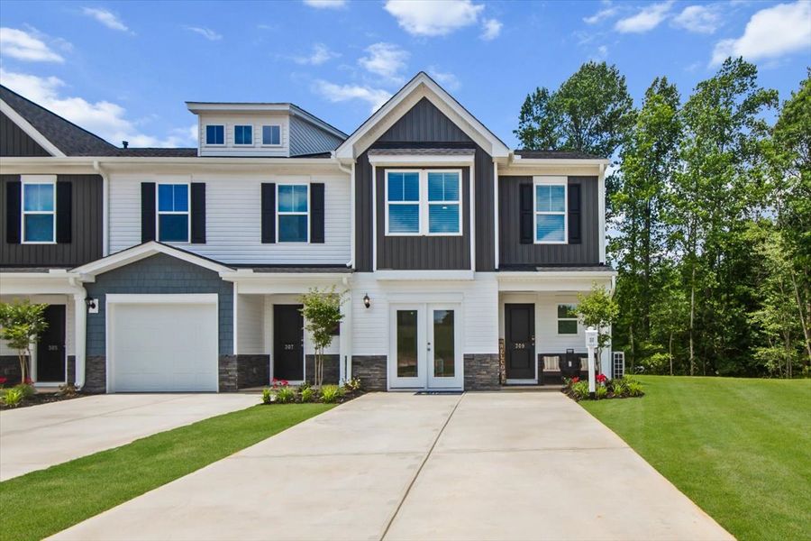 Front exterior of a home in the Meece community, located in Easley, SC (Image 2).