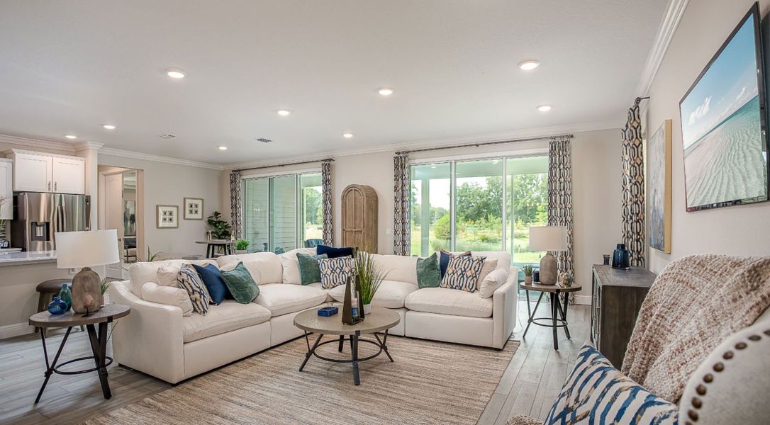 Furnished interior in a model home at The Reserve At Hammock Oaks in Lady Lake (Image 5).