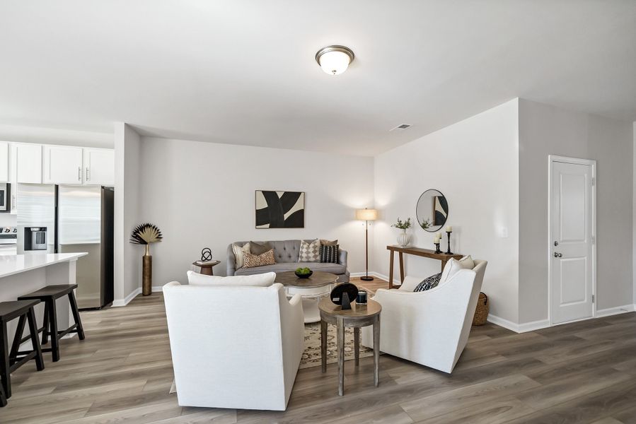 Furnished interior in a model home at Percival Village in Columbia (Image 5).