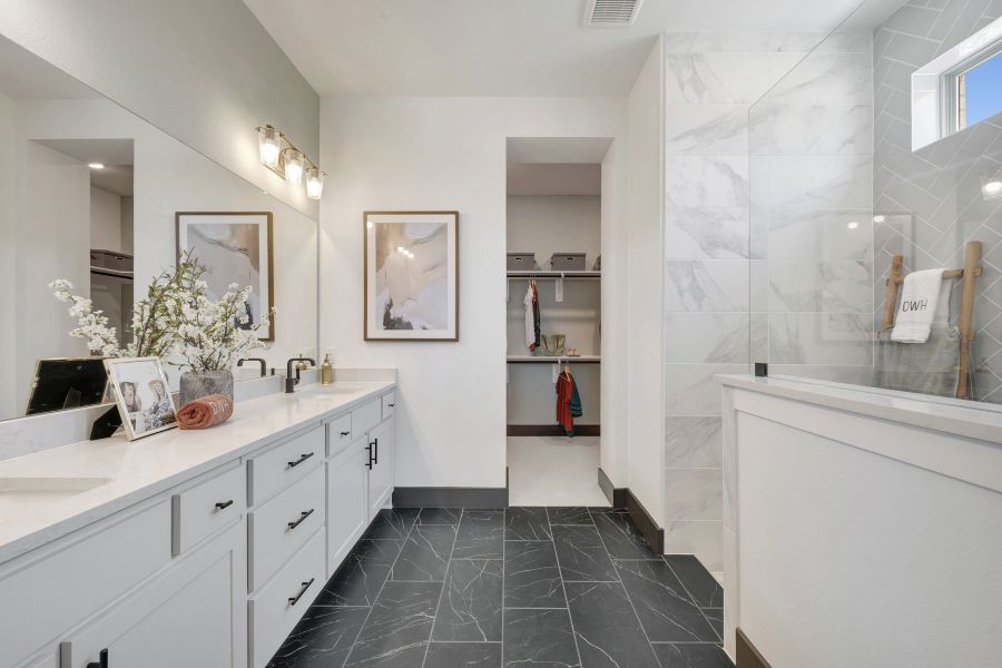 Furnished interior in a model home at Mantua Point Gardens in Van Alstyne (Image 21).