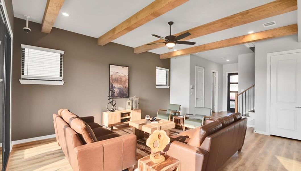 Furnished interior in a model home at Summer Place  35' in Montgomery (Image 40).