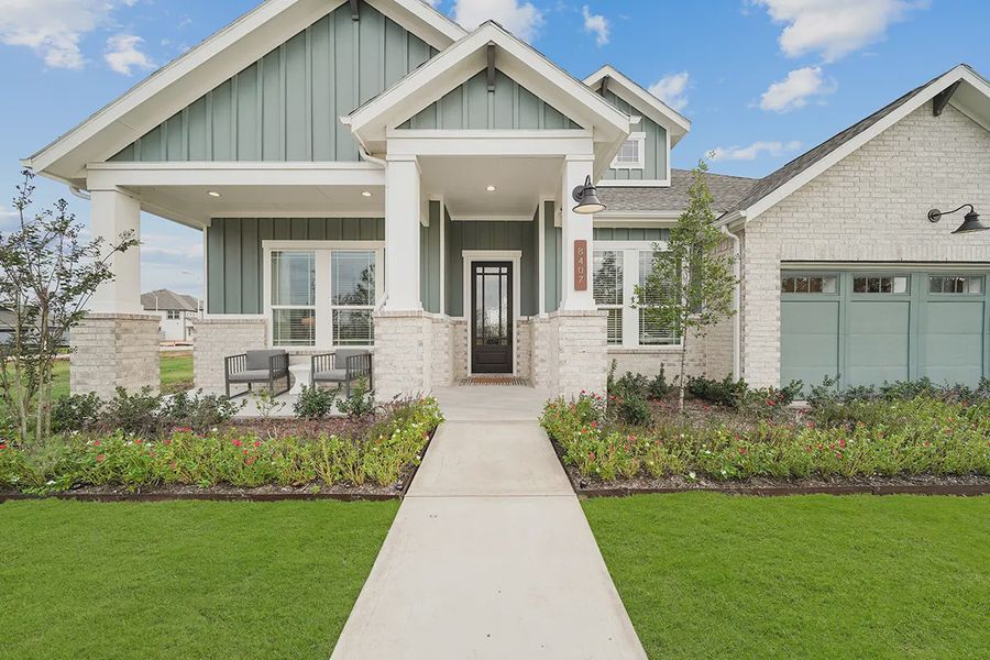 Front exterior of a home in the Fulshear Lakes community, located in Fulshear, TX (Image 1). Front exterior of a home in the Fulshear Lakes community, located in Fulshear, TX (Image 1).