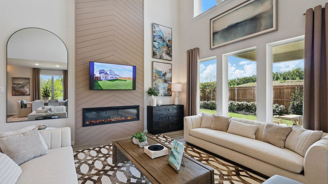 Furnished interior in a model home at Westside Preserve Premier in Midlothian (Image 17).