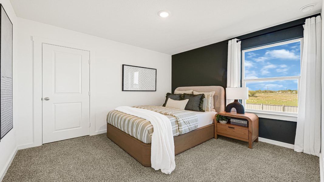 Furnished interior in a model home at Westward Pointe in Sealy (Image 30).