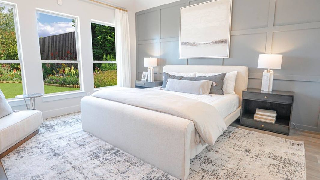 Furnished interior in a model home at Brookfield in Melissa (Image 14).
