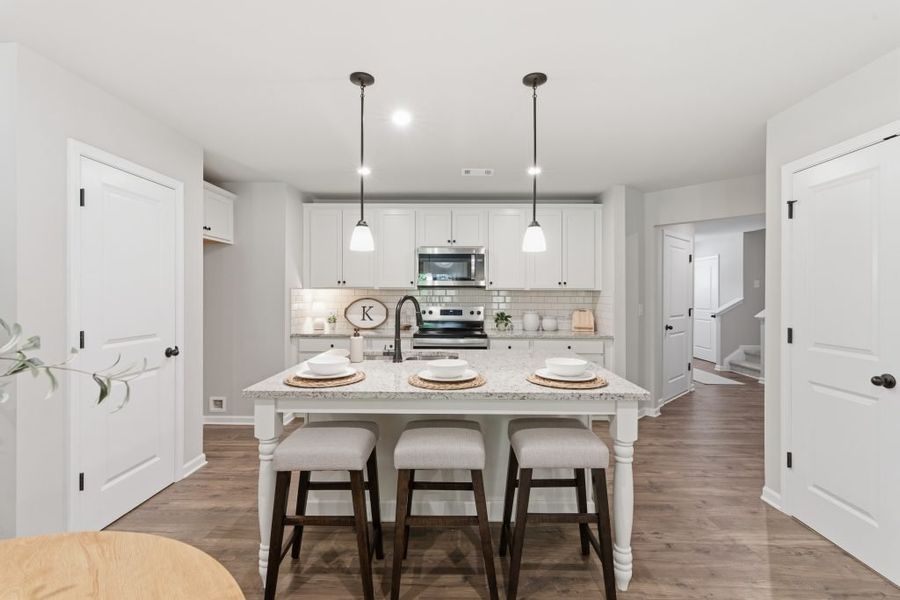 Furnished interior in a model home at Silver Leaf in Dawsonville (Image 5).