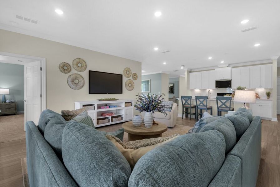 Furnished interior in a model home at Lake Merial in Panama City (Image 8). Furnished interior in a model home at Lake Merial in Panama City (Image 8).