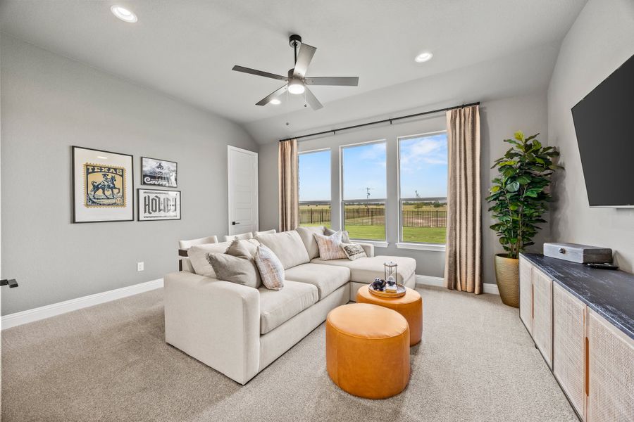 Furnished interior in a model home at Paloma Ranch in New Fairview (Image 30).