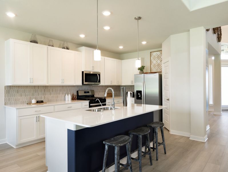 Furnished interior in a model home at Kingdom Heights in Rosenberg (Image 4). Furnished interior in a model home at Kingdom Heights in Rosenberg (Image 4).