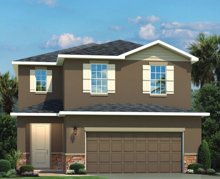 Front exterior of a home in the Conner Crossing community, located in Spring Hill, FL (Image 5).