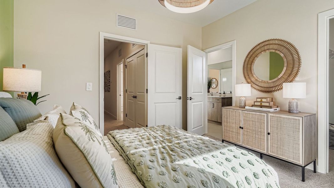 Furnished interior in a model home at Lakeside Landing in Royal Palm Beach (Image 10).