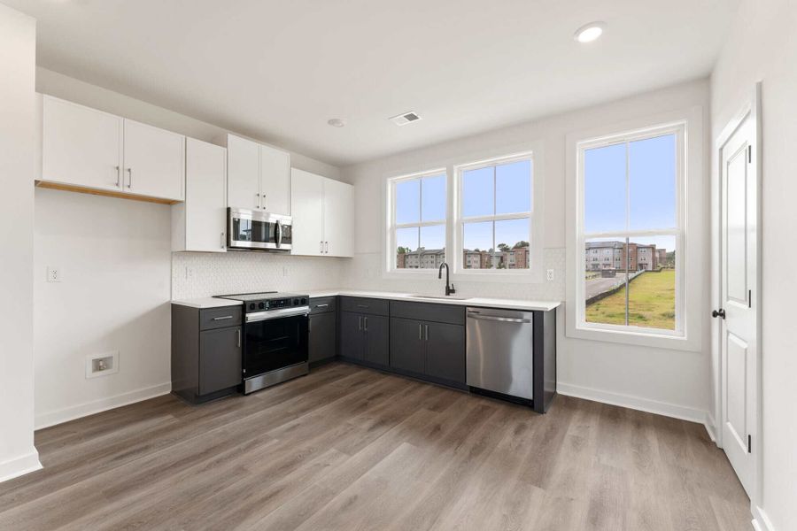 Furnished interior in a model home at Array in Atlanta (Image 27).