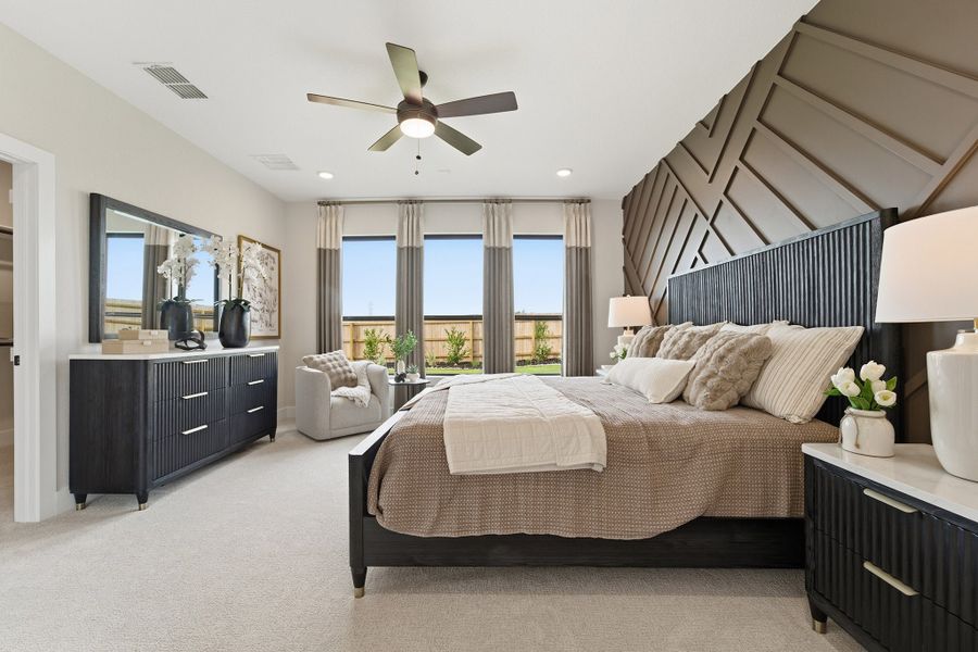 Furnished interior in a model home at Hickory Ridge Estates in Elmendorf (Image 29).