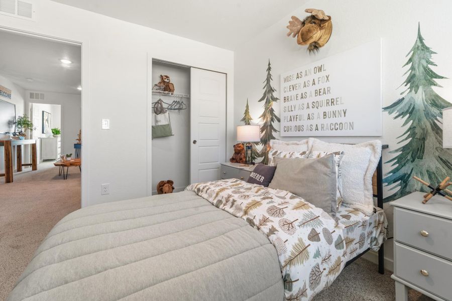 Furnished interior in a model home at Conestoga in Ault (Image 28).