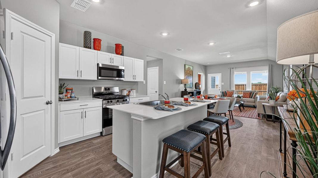 Furnished interior in a model home at The Hills at Reunion in Newark (Image 36).