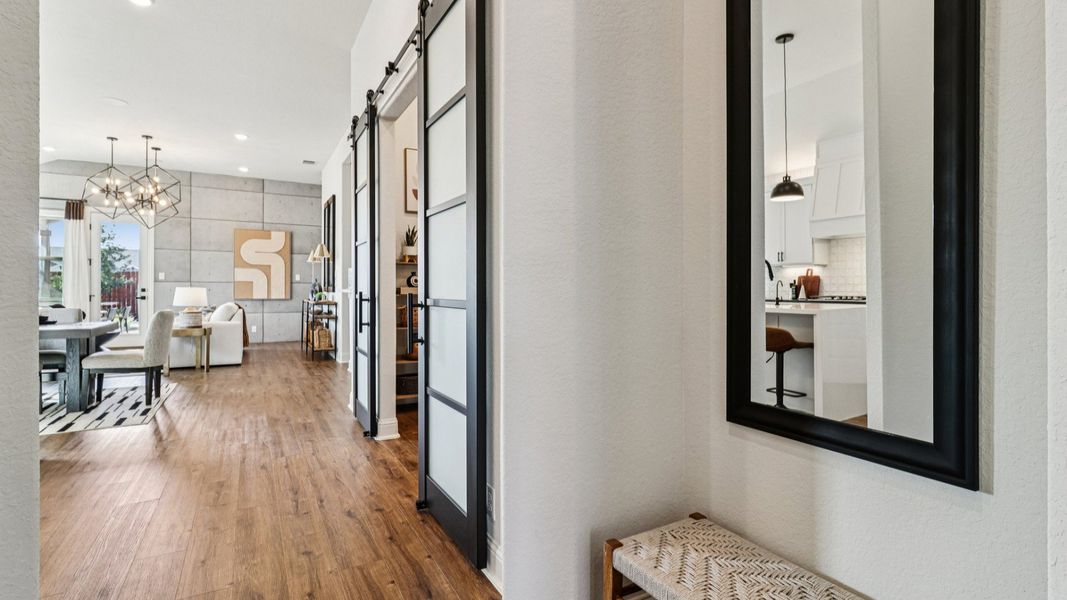 Furnished interior in a model home at Meyer Ranch – Premier in New Braunfels (Image 7).