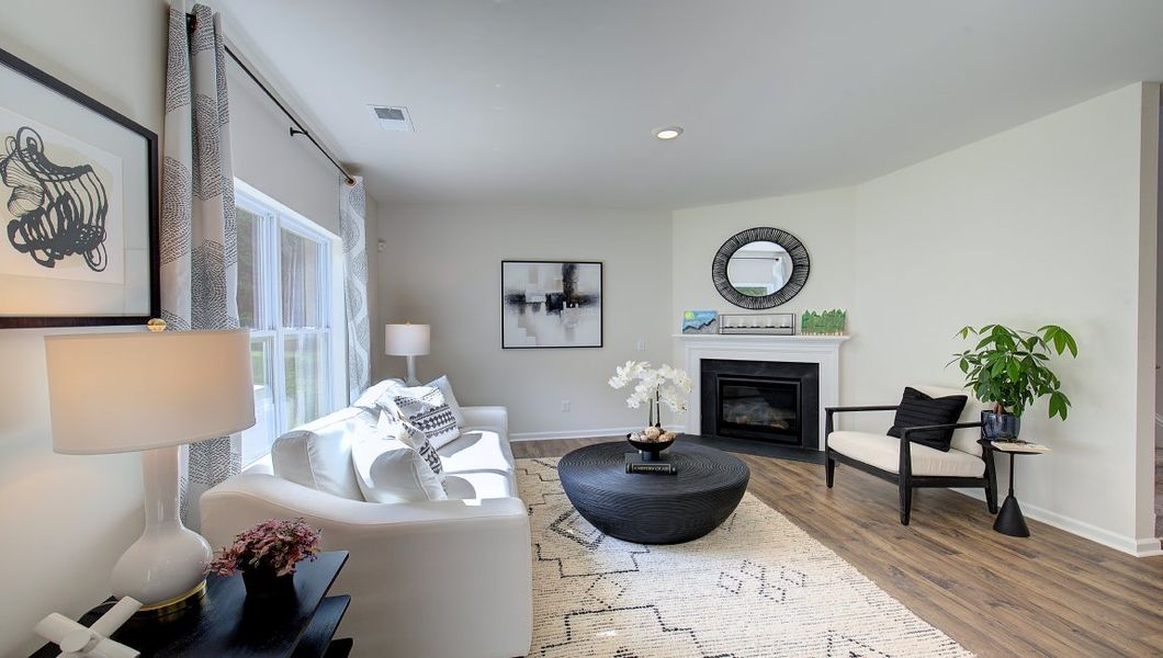 Furnished interior in a model home at Heritage Park in Fletcher (Image 16).
