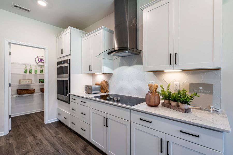 Furnished interior in a model home at The View in Durham (Image 38).