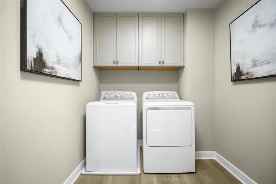 Thoughtful details like a 2nd floor laundry room  helps simplify your daily chores.​