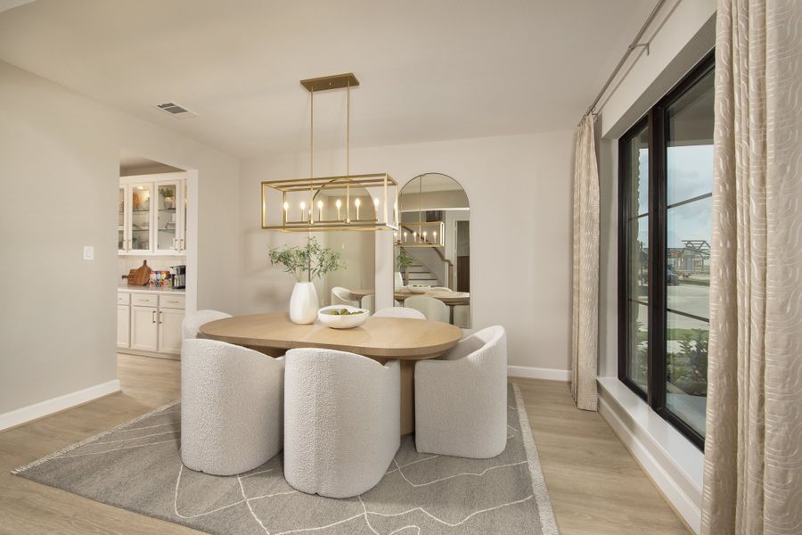 Furnished interior in a model home at Austin Point 60' in Richmond (Image 8).