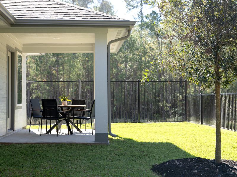 Enjoy an evening out in your back yard oasis.