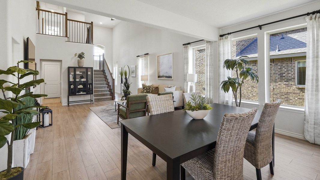 Furnished interior in a model home at The Woods at Lindsey Place in Anna (Image 31).