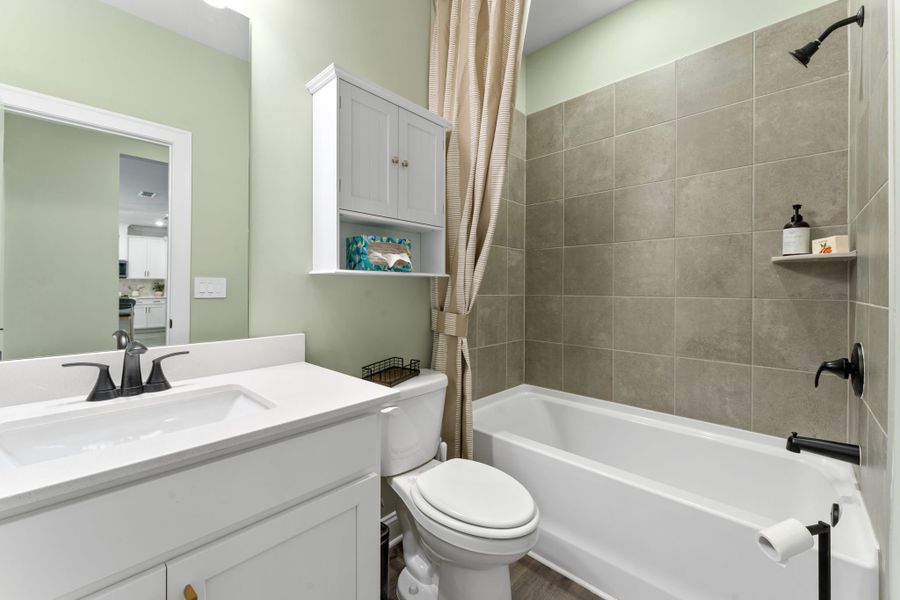 Furnished interior in a model home at River Pointe in Monroe (Image 19). Furnished interior in a model home at River Pointe in Monroe (Image 19).