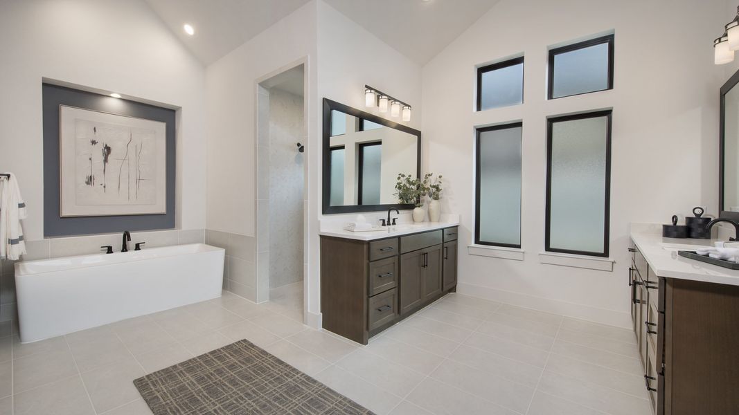 Furnished interior in a model home at Juniper Springs 60' in Lockhart (Image 11).