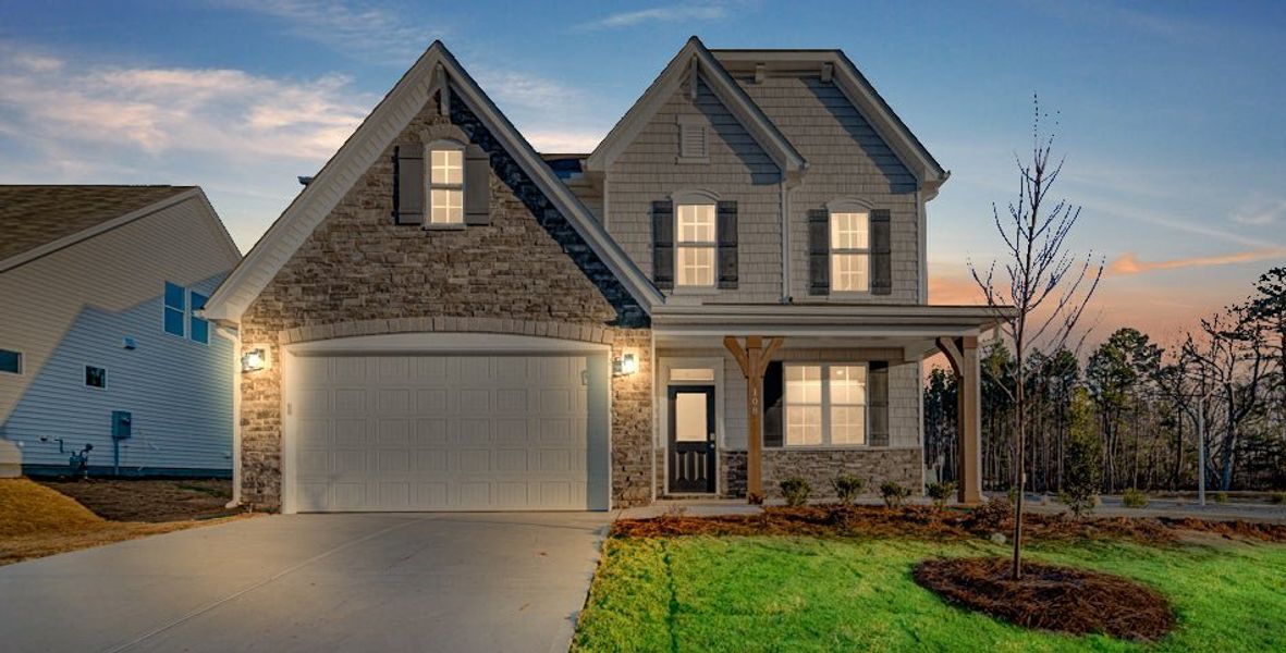 Front exterior of a home in the The View community, located in Durham, NC (Image 11).