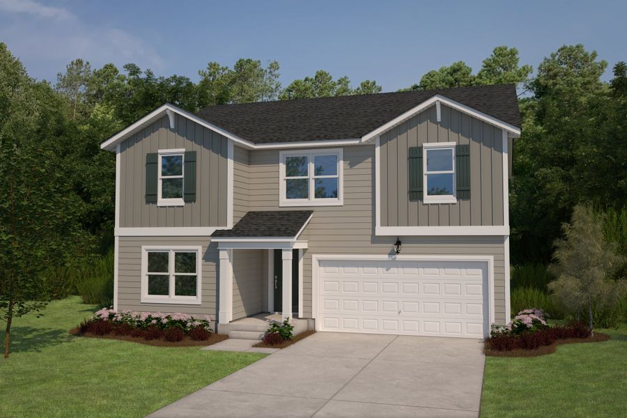 Front exterior of a home in the Southern Column Estates community, located in Florence, SC (Image 3). Front exterior of a home in the Southern Column Estates community, located in Florence, SC (Image 3).