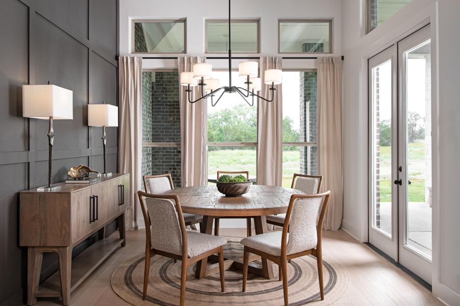 Furnished interior in a model home at Waldsanger in New Braunfels (Image 9).