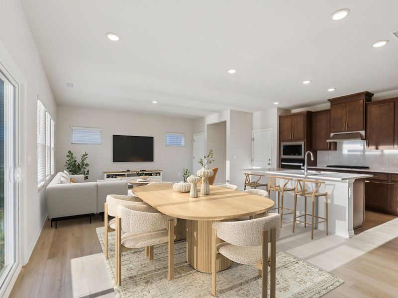 Furnished interior in a model home at Country Lane - Classic Series in Clayton (Image 5).
