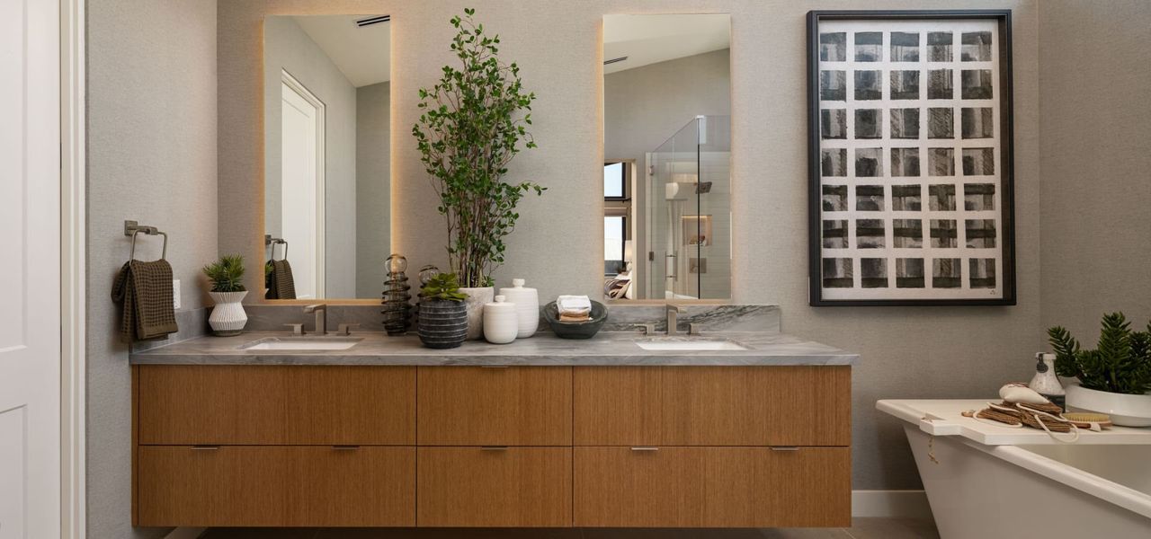 Furnished interior in a model home at Viridian in Phoenix (Image 14).