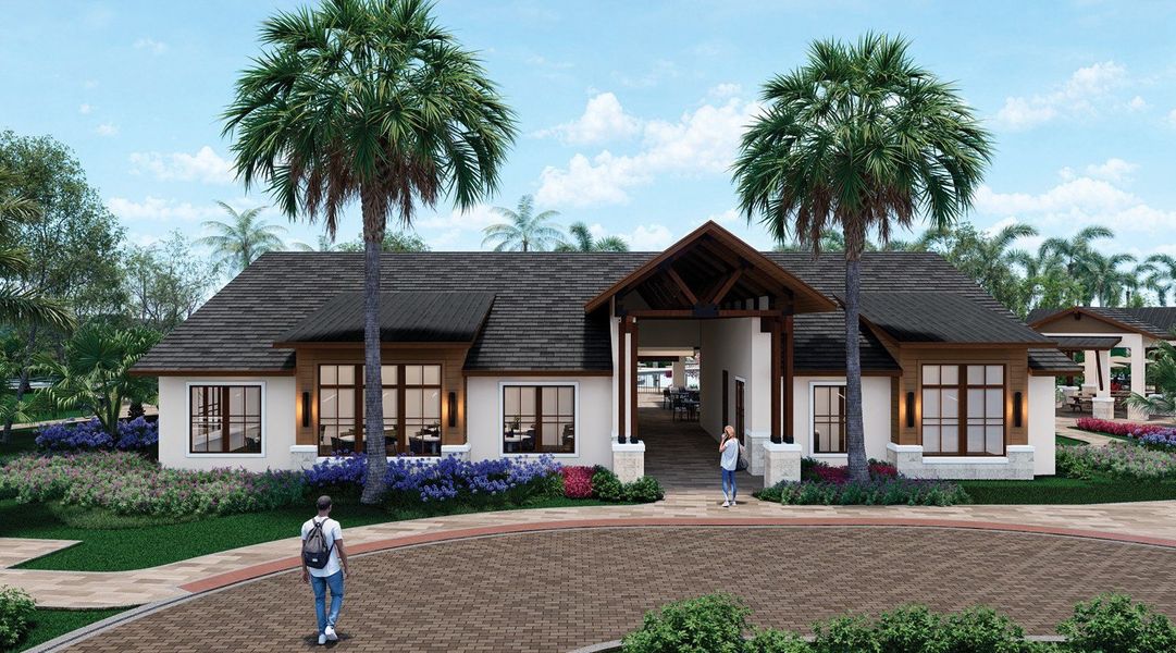 Front exterior of a home in the Turnleaf 60' community, located in Punta Gorda, FL (Image 3).