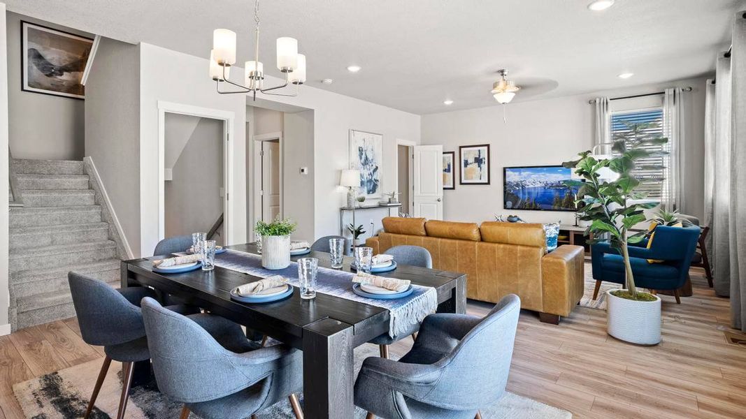 Furnished interior in a model home at Aspen Meadows-4 in Colorado Springs (Image 21).