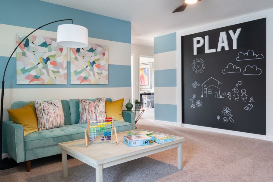 Furnished interior in a model home at Davis Landing in Wimauma (Image 11).