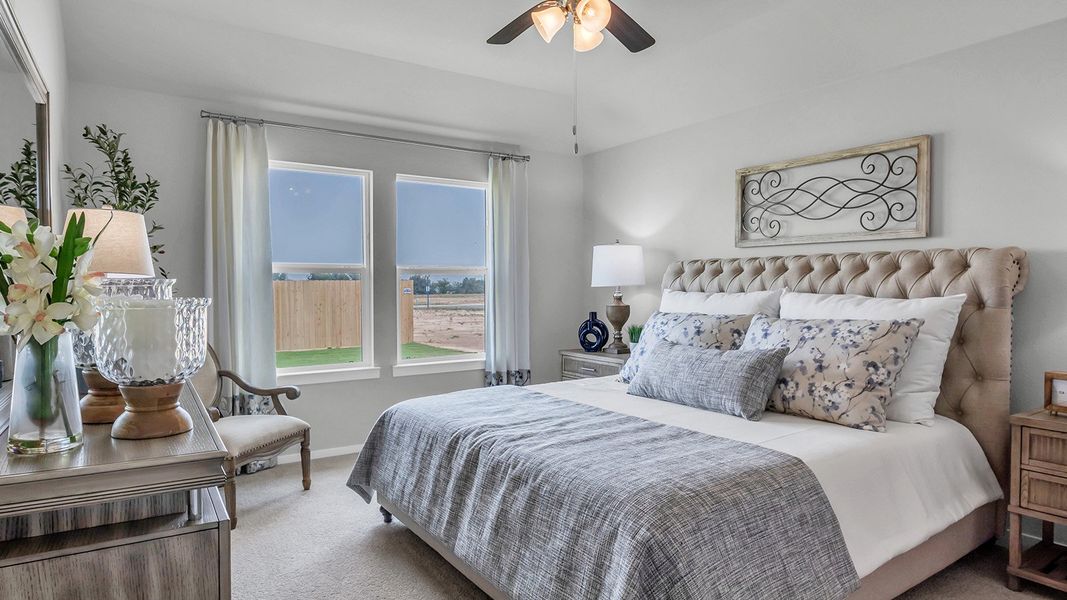 Furnished interior in a model home at Cornerstone in Rockdale (Image 13).