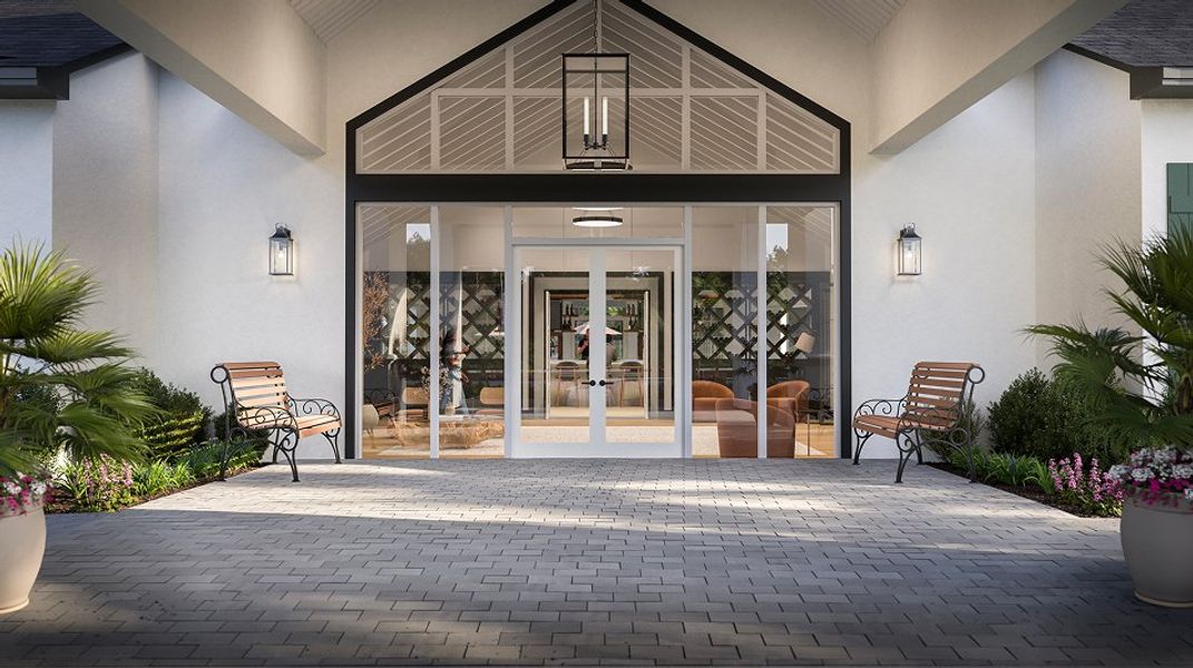 Calusa Country Club Amenity Clubhouse Entry