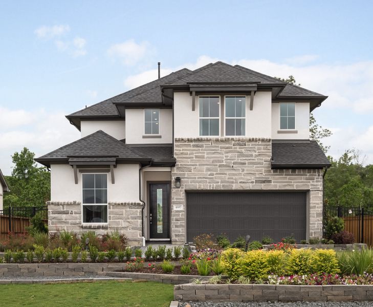 Front exterior of a home in the Sienna 45' community, located in Missouri City, TX (Image 3).