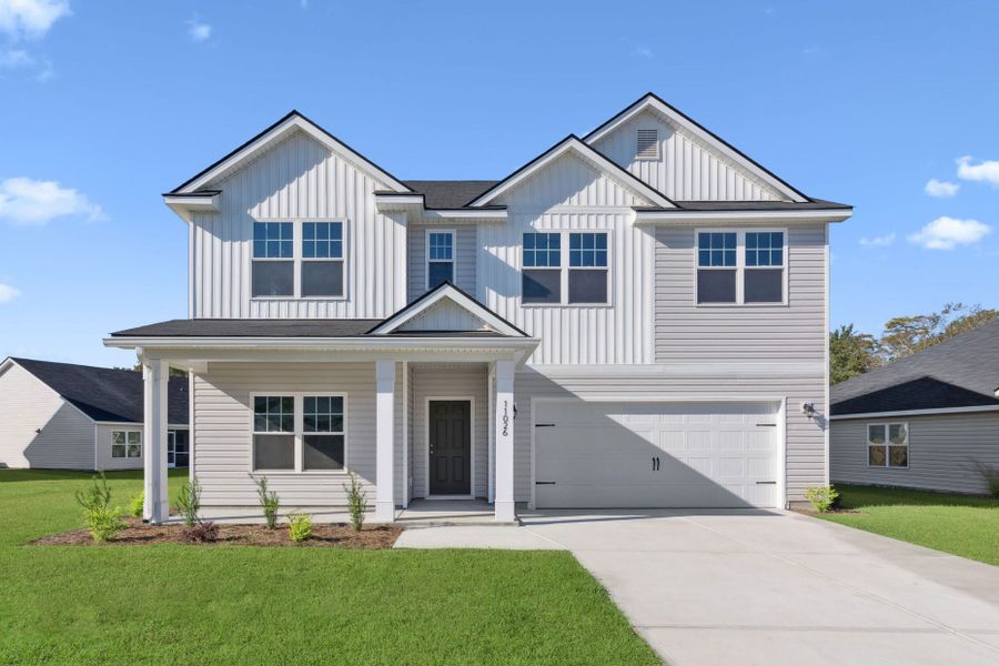 Front exterior of a home in the Majestic Oaks community, located in Brunswick, GA (Image 9). Front exterior of a home in the Majestic Oaks community, located in Brunswick, GA (Image 9).