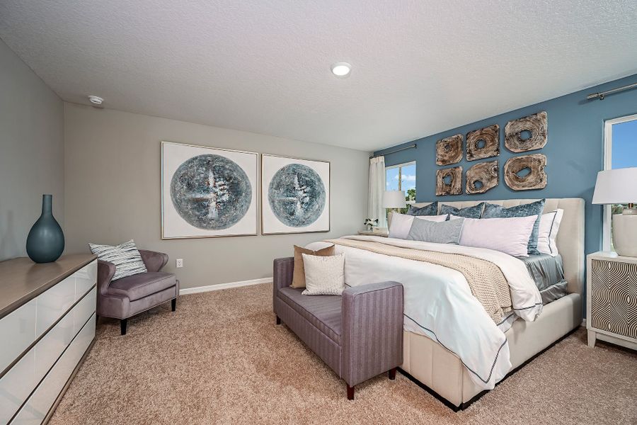 Furnished interior in a model home at Bradbury Creek in Haines City (Image 9).