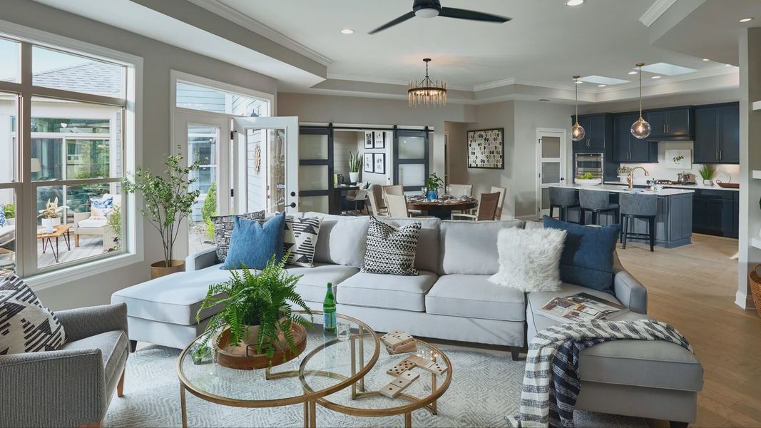 Furnished interior in a model home at The Courtyards at Summit Hill in Dallas (Image 5).