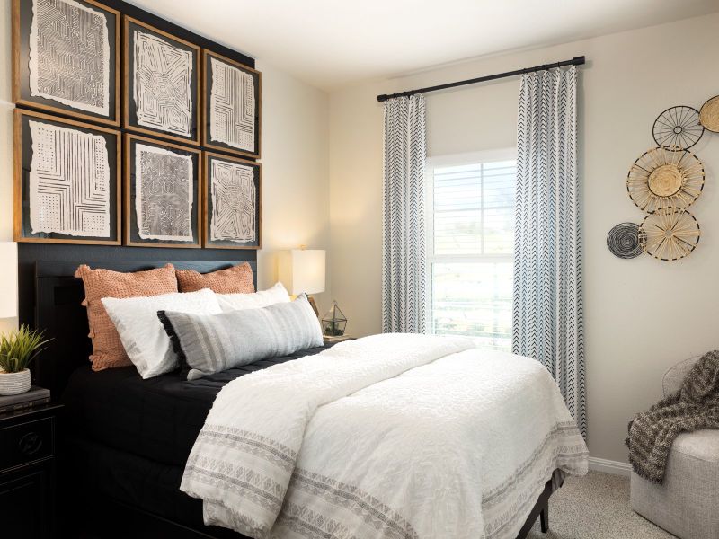 Spacious secondary bedrooms provide plenty of personal space for everyone.