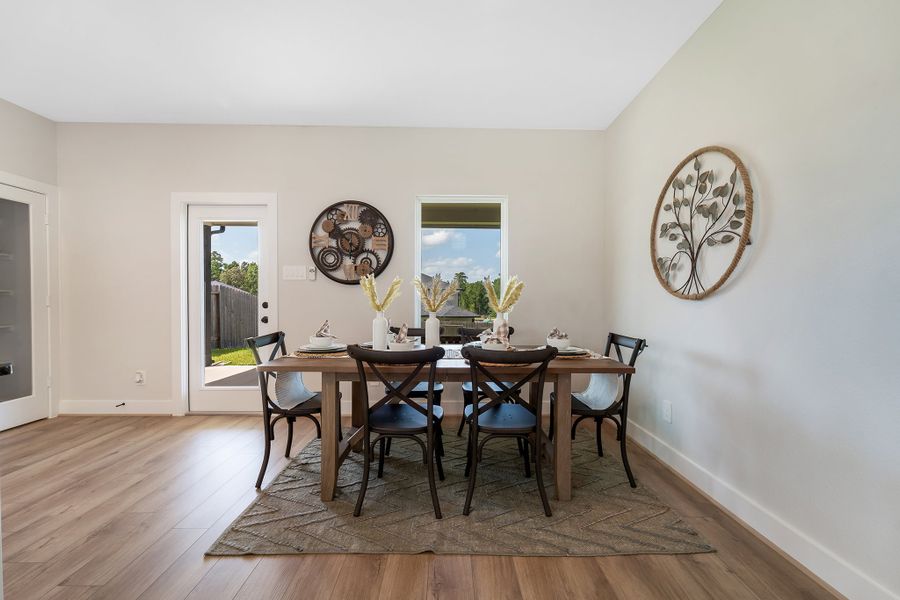 Furnished interior in a model home at Magnolia Springs in Montgomery (Image 29).