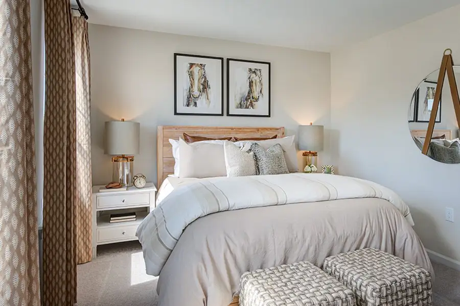 Furnished interior in a model home at Camden Place in Angier (Image 5).