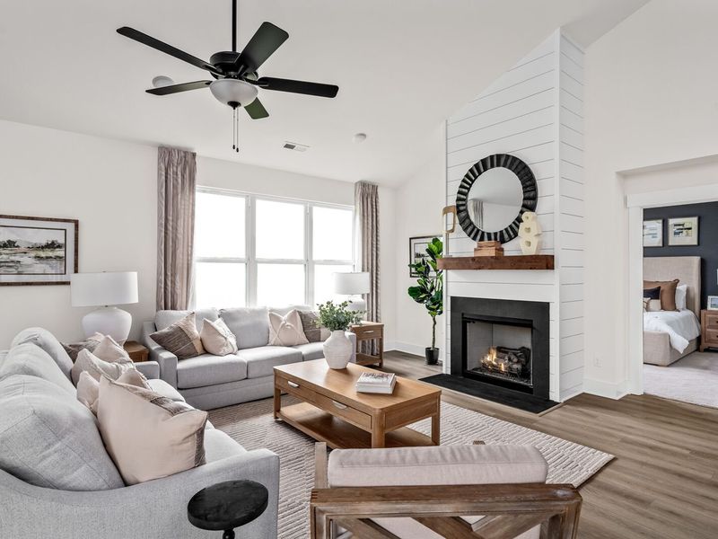 Furnished interior in a model home at Woods Crossing in Gallatin (Image 13).