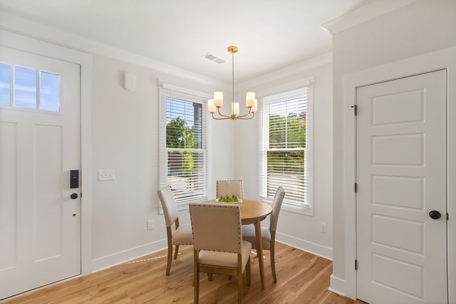 Furnished interior in a model home at Hawthorne Summit in Greenville (Image 8).