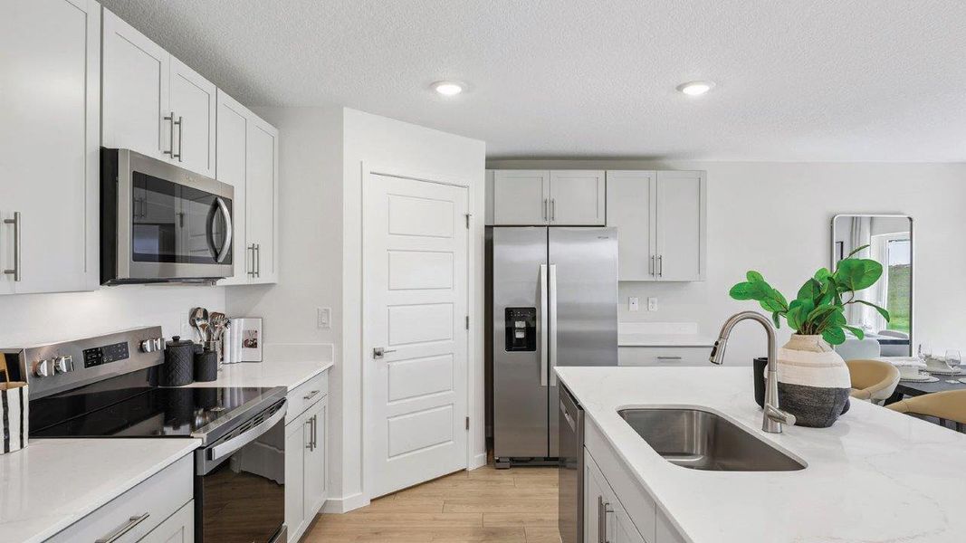Furnished interior in a model home at Boulevard Oaks in Lady Lake (Image 15). Furnished interior in a model home at Boulevard Oaks in Lady Lake (Image 15).