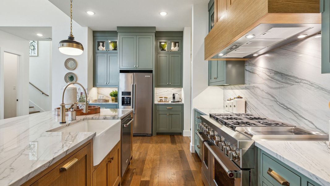 Furnished interior in a model home at The Reserve at Watters in Allen (Image 23).
